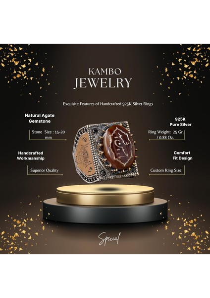 Doğal Akik Taşlı Yüzük - Islami Hediyelik, Gümüş Erkek Yüzüğü fiyatları