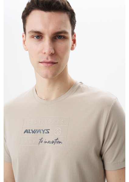 Erkek Regular Fit Baskılı Süprem Bisiklet Yaka Tişört Y29344453702 fiyatları