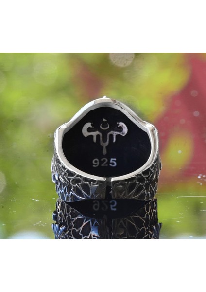 Erkekler Için Ayarlanabilir Kanatlı Kartal Okçuluk Yüzüğü - 925 Ayar Gümüş indirimleri