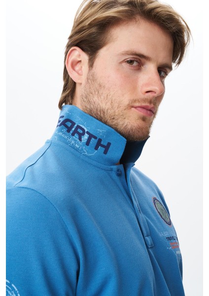 Erkek Regular Fit Baskılı % 100 Pamuk Pike Polo Yaka Tişört Y29374355102 fiyatları