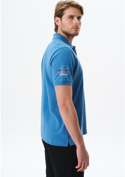 Erkek Regular Fit Baskılı % 100 Pamuk Pike Polo Yaka Tişört Y29374355102 fırsatları