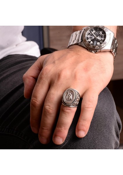 925 Ayar Gümüş Yüzük, El Yapımı Ölüm Meleği Yüzüğü Erkekler Için, Ölüm Meleği Yüzüğü fiyatları