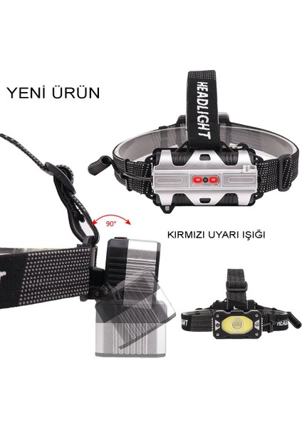 4 Modlu Sensörlü Şarjlı Güçlü Kafa Lambası WT-248