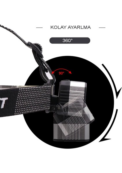 4 Modlu Sensörlü Şarjlı Güçlü Kafa Lambası WT-248