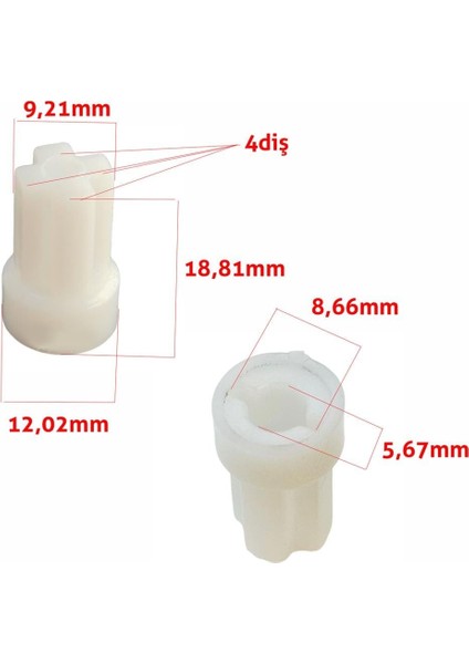 Schafer Meister Multi 1S495-25012-GUL01 Uyumlu Blender Motor Dişlisi ve Karşılığı Kaplin fırsatları