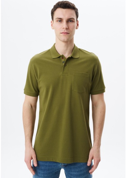 Erkek Regular Fit Basic % 100 Pamuk Pike Cepli Polo Yaka Tişört Y29374355502