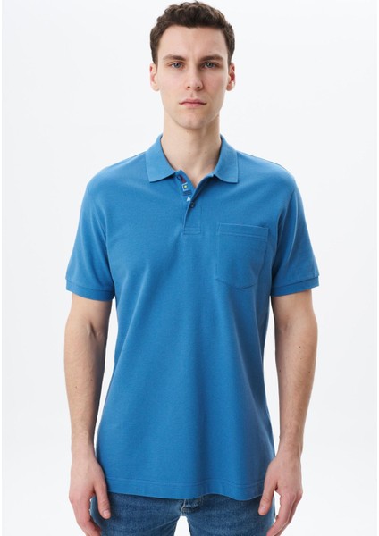 Erkek Regular Fit Basic % 100 Pamuk Pike Cepli Polo Yaka Tişört Y29374355502