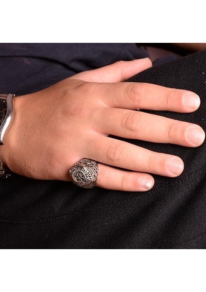 Gümüş Erkek Yüzük, Ay ve Yıldız Yüzüğü, Türk Barağı Yüzük indirimleri