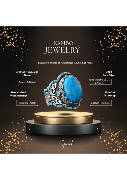 Turkuaz Yüzük Erkekler Için, Gümüş Turkuaz Yüzük, 925 Ayar Gümüş Erkek Yüzük, Büyük Yüzük fiyatları