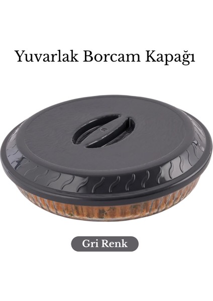 Gri Renk Plastik Yuvarlak Borcam Kapağı indirimleri