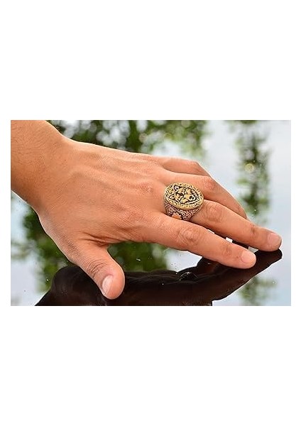 925K Katı Gümüş Erkek Kurt Yüzüğü - Gotik Burç Hayvan Tasarımı, El Yapımı Takı (Özelleştirilebilir) fiyatları