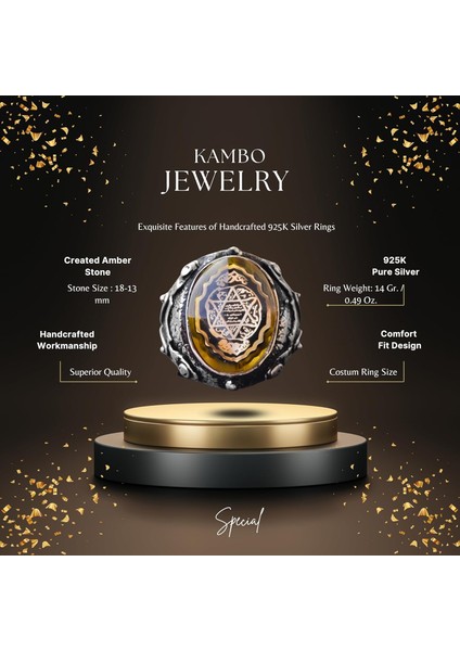 Solomon Yüzüğü, Kabbalah Yüzüğü, El Yapımı Yüzük, Davud Yıldızı Erkek Yüzüğü, Kral Süleyman Yüzüğü fiyatları