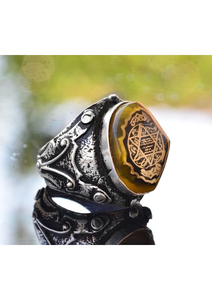 Solomon Yüzüğü, Kabbalah Yüzüğü, El Yapımı Yüzük, Davud Yıldızı Erkek Yüzüğü, Kral Süleyman Yüzüğü fırsatları