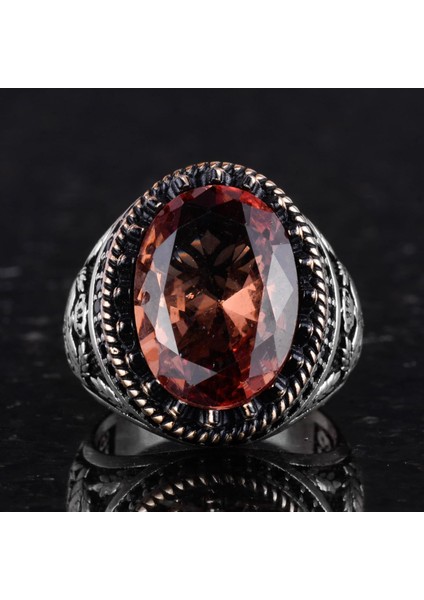 925 Ayar Gümüş Yüzük, Yapay Taş Yüzük, Kartal Sembolü Yüzük, El Yapımı Yüzük (Yapay Sultanite) fırsatları