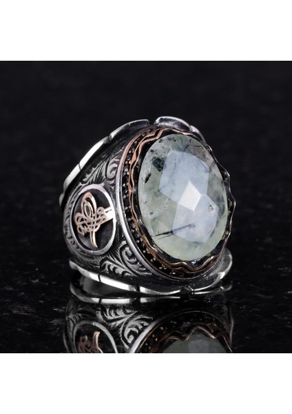 Doğal Pietersite Taşlı Yüzük, 925 Ayar Katı Gümüş Yüzük, Osmanlı Tuğra Gümüş Yüzük, Farklı Yüzük fırsatları