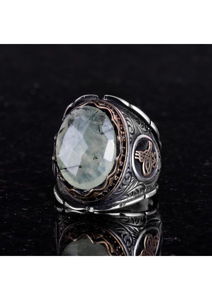 Doğal Pietersite Taşlı Yüzük, 925 Ayar Katı Gümüş Yüzük, Osmanlı Tuğra Gümüş Yüzük, Farklı Yüzük indirimleri