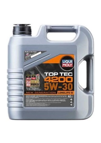 Motor Yağı 5W30 4lt Toptec 4200 New Generation