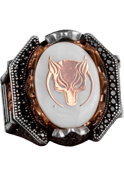 925 Ayar Gümüş Erkek Kurt Yüzüğü - Cesur ve Güçlü Tasarım, Günlük Kullanım ve Özel Günler Için Ideal