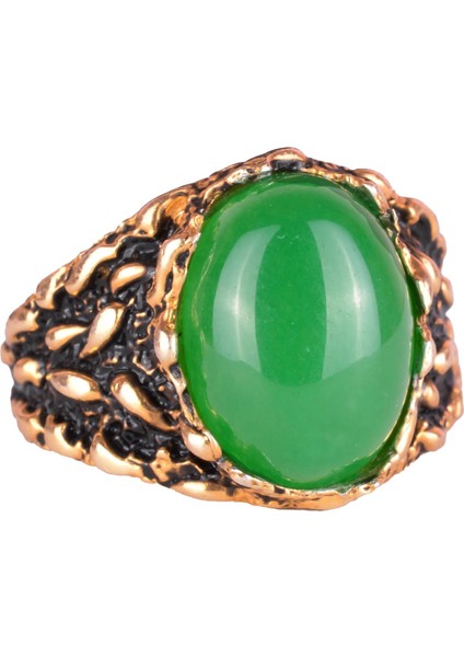 Doğal Taş Erkek Yüzüğü, Minimalist Yüzük, 925 Ayar Gümüş Yüzük Erkekler Için