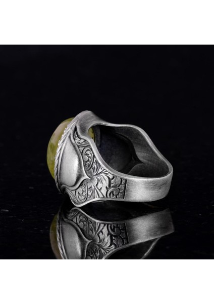 Doğal Taş Yüzük, 925 Ayar Gümüş Yüzük, Prehnit modelleri