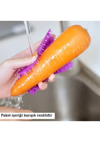 Fırça Parmağa Takılan Temizlik Fırçası Kare