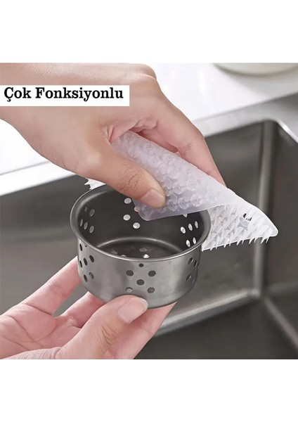 Fırça Parmağa Takılan Temizlik Fırçası Kare
