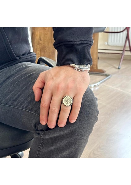 Islami Yüzük, Erkekler Için Hediye, 925 Ayar Gümüş Yüzük, Dini Yüzük (Özelleştirilebilir) modelleri