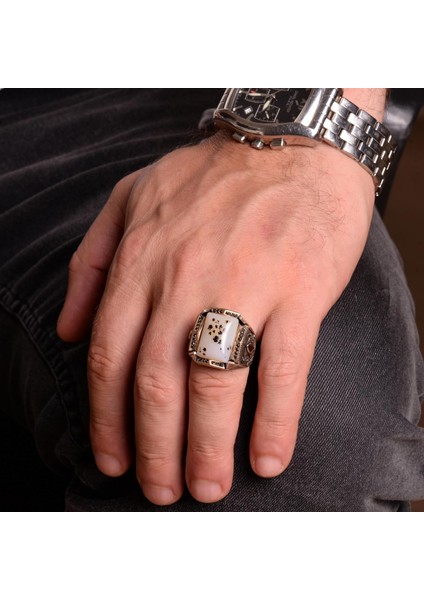 Doğal Yemen Akik Taşı Yüzük - 925 Ayar Gümüş Yüzük (Model-4) modelleri