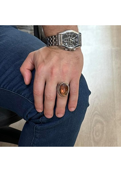 Sultanite Taşlı Yüzük, 925 Ayar Gümüş Erkek Yüzüğü, Büyük Yüzük modelleri