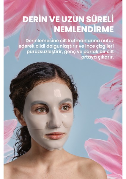 Bio Kolajen Şeffaflaşan Yüz Maskesi Nemlendirici, Canlandırıcı,kore Yüz Maskesi fırsatları