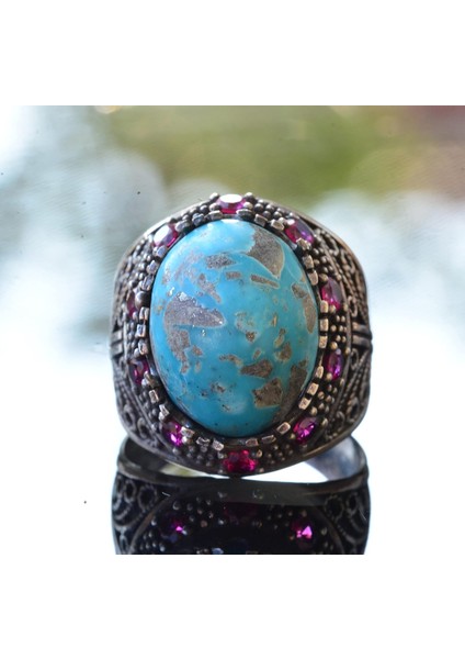 Arizona Turkuaz Taş Yüzük, Sultan Yüzük, Gümüş Unisex Yüzük fiyatları