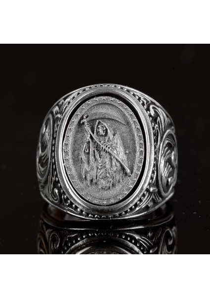 Ölüm Meleği Yüzüğü, 925 Ayar Gümüş Yüzük, El Yapımı Yüzük Erkekler Için, Farklı Ölüm Meleği Yüzüğü modelleri