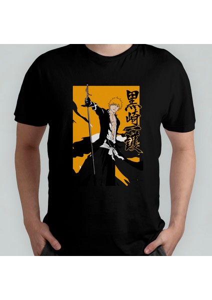 Bleach Anime Manga Unisex %100 Pamuklu Bisiklet Yaka T-Shirt Model 3