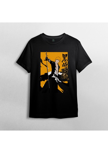 Bleach Anime Manga Unisex %100 Pamuklu Bisiklet Yaka T-Shirt Model 3