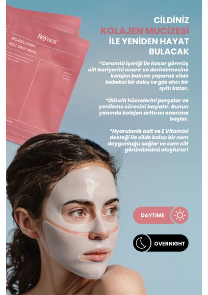 Bio Kolajen Şeffaflaşan Yüz Maskesi Nemlendirici, Canlandırıcı,kore Yüz Maskesi modelleri
