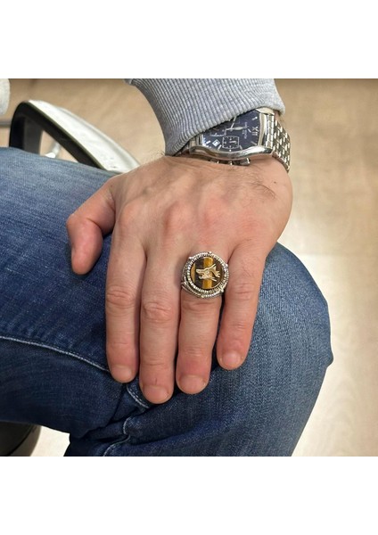 Kaplan Gözü Gümüş Yüzük, Sembolik Yüzük, 925 Ayar Gümüş Yüzük modelleri