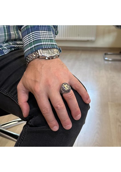 Doğal Akik Taşı Aslan Yüzüğü - Oymalı ve Kazınmış Taş 925 Ayar Gümüş Erkek Yüzüğü modelleri