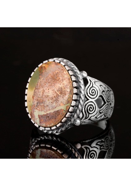 Arizona Turkuaz Taş Yüzük, Gümüş Yüzük Erkekler Için indirimleri