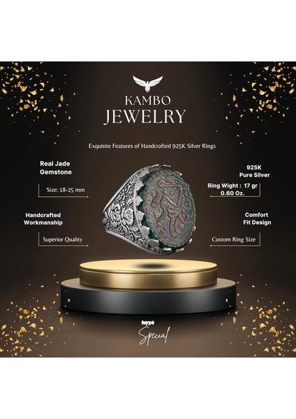 Doğal Akik Taş Yüzük, Dini Yüzük, Islami Yüzük, El Yapımı Yüzük, Sterlin Gümüş Yüzük, Kahverengi fiyatları