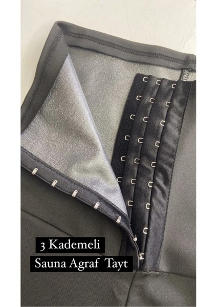 Sauna-Tayt Model Yüksek Bel Agraflı Sauna Termal Tayt Korse fırsatları