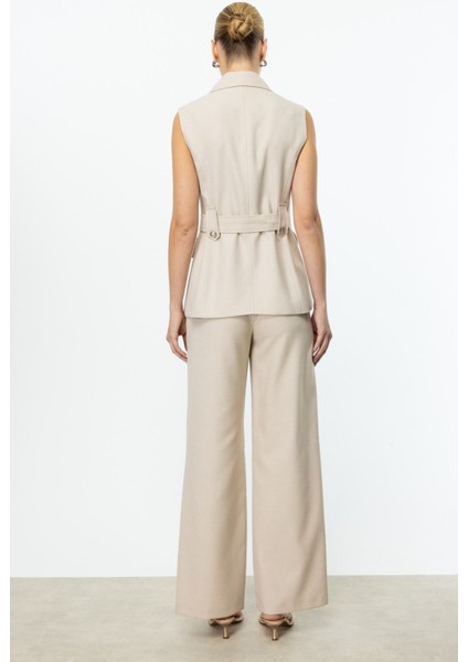 Köprülü Bol Paça Pantolon Taş 04124 fiyatları