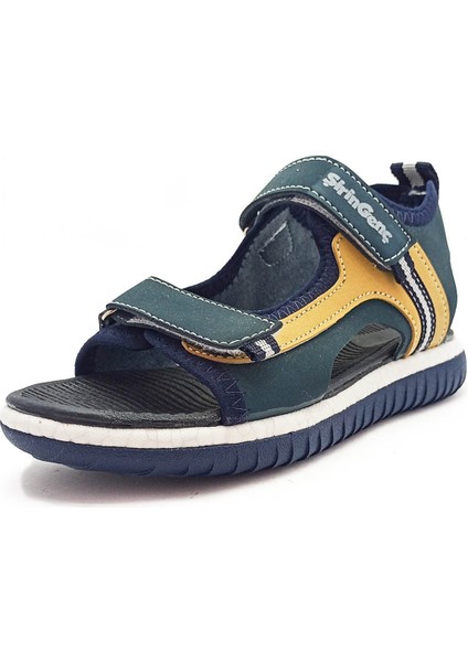 Şirin Genç Ortopedik Taban Bordo-Sarı Renk Cırtlı Erkek Çocuk Sandalet fiyatları