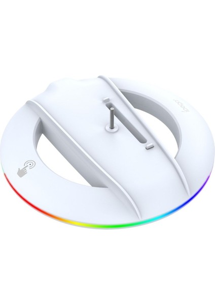 Dikey Stand Dijital/disk Sürümü Ps5 Evrensel Konsol Için 14 Renkli LED Işıklı