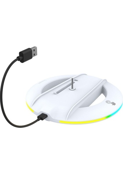 Dikey Stand Dijital/disk Sürümü Ps5 Evrensel Konsol Için 14 Renkli LED Işıklı