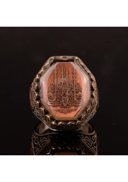 Islami Erkek Yüzük - 925 Ayar Gümüş ve Cami Sembol Tasarımı fırsatları