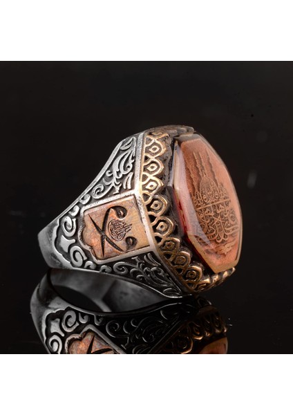 Islami Erkek Yüzük - 925 Ayar Gümüş ve Cami Sembol Tasarımı indirimleri