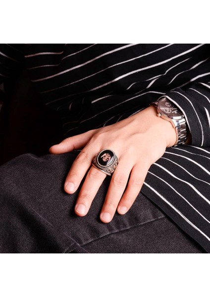 Iki Başlı Kartal Yüzüğü, 925 Ayar Gümüş Yüzük, Erkek Yüzüğü, El Yapımı Yüzük, Kartal Yüzüğü modelleri