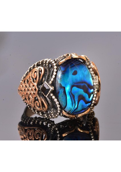 Doğal Inci Renkli Taş Yüzük, Gümüş Yüzük Erkekler Için, Doğum Taşı Yüzüğü Erkekler Için modelleri