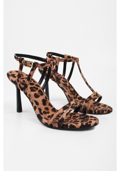 Kadın Pace Leopar Saten Topuklu Ayakkabı fiyatları
