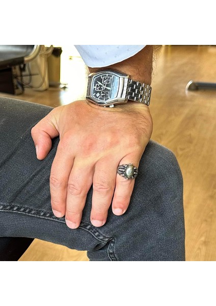 925 Ayar Gümüş Pençe Yüzük ile Doğal Pirita Taşı – El Yapımı Yüzük ile Aslan Zenginliği ve Koruma modelleri